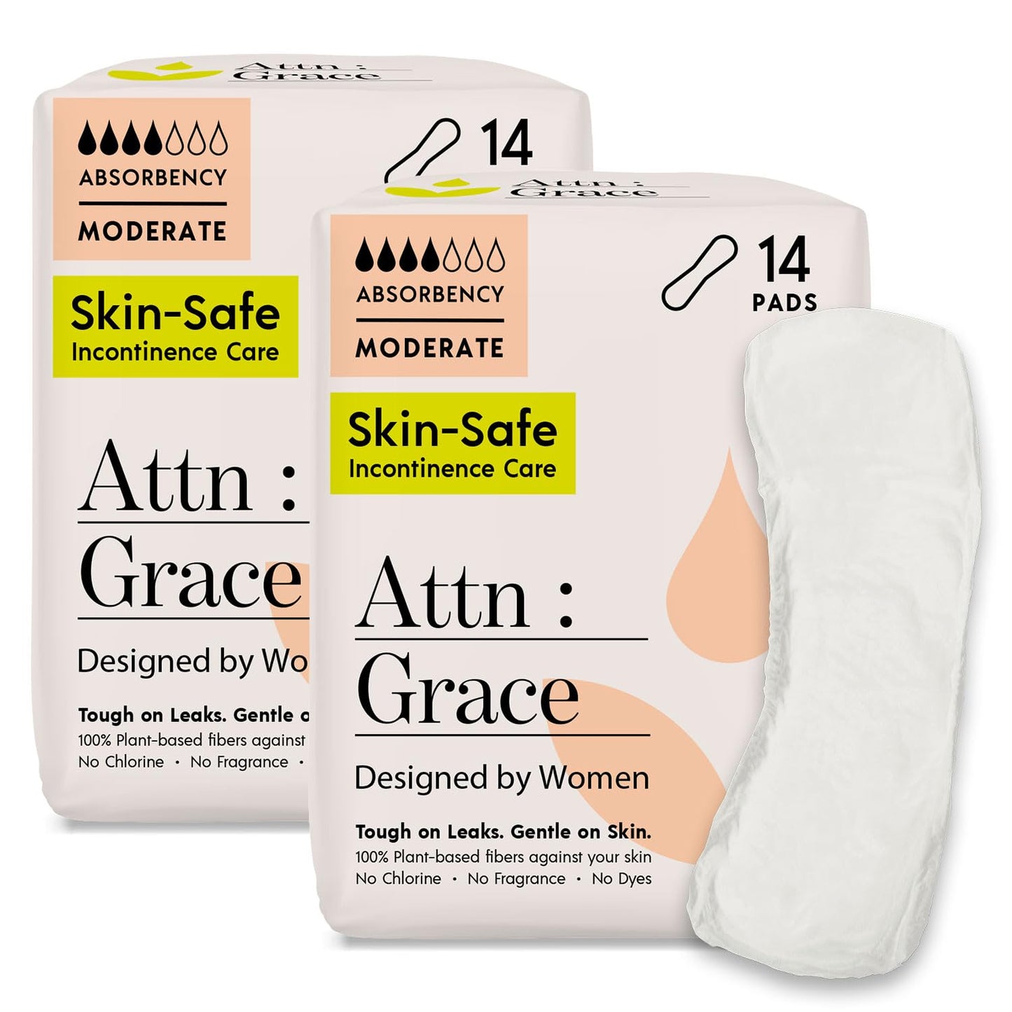 Attn: Grace Moderate Incontinence Pads (56 Count)