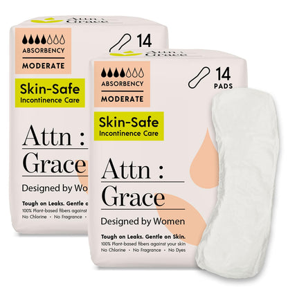 Attn: Grace Moderate Incontinence Pads (56 Count)
