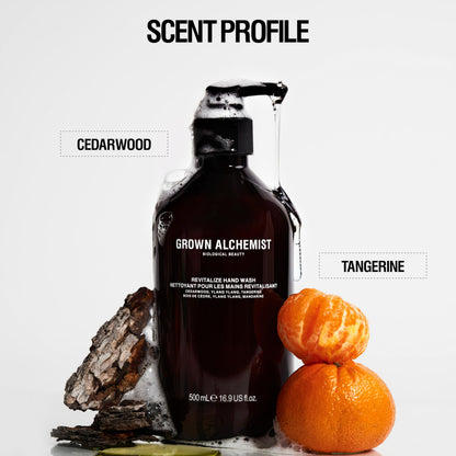 Grown Alchemist Revitalize Hand Wash. Cedarwood, Ylang Ylang, Tangerine